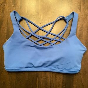 Periwinkle blue Lululemon Free To Be sports bra